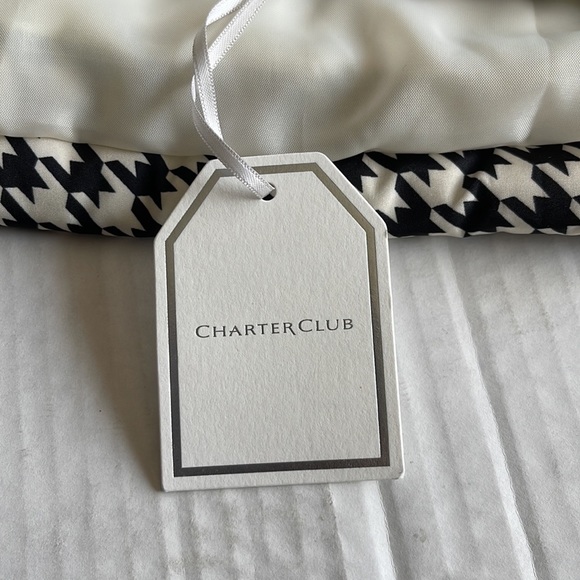 ⏳♻️🆕 New Charter Club Houndstooth Print Puffer Vest Jacket size Large - Picture 8 of 17